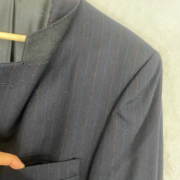 Christian Dior Monsieur Pure Virgin Wool Blazer 40R Blue Suit Jacket Sport Coat - Picture 8 of 16